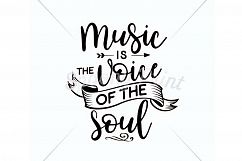Music is the voice of the soul Printable Product Image 2