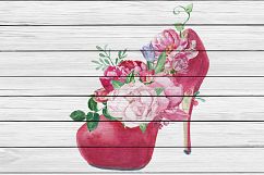 Watercolor Romantic Bouquet clip art Product Image 5
