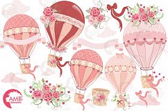       Hot Air Balloons, graphic, illustration, clipart AMB-1231  Product Image 6