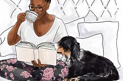Fashion illustration - Me Time 2 - Dark Skin Product Image 3