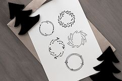 25 Christmas Vector Wreaths Product Image 2