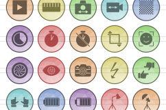 100 Photography &amp; Picture Filled Low Poly Icons Product Image 2