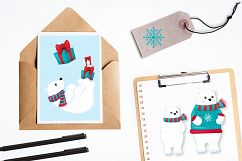 Winter Polar Bear graphics and illustrations Product Image 4