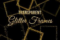 Transparent Gold Glitter Frames  Product Image 1