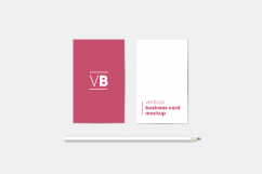 Vertical Business Card Mockup Product Image 7