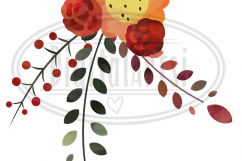Watercolor Autumn Plants Clipart Product Image 3