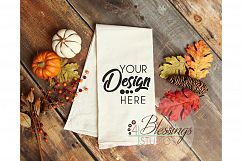 Kitchen Towel Mockup, Thanksgiving, Fall Flour Sack Towels Product Image 1