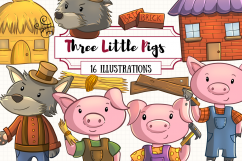 Three Little Pigs Clip Art Product Image 1