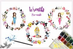 Fashionistas. IT-girs watercolor illustrations Product Image 3