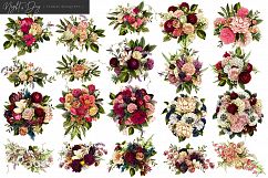 Night and Day Floral Bouquet Graphics Product Image 11