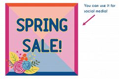 Spring flowers. Clip art and digital papers collection. Product Image 5