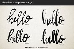 Nine6brush procreate lettering brushes Product Image 3