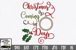 Christmas Countdown SVG Cut File - Christmas Ornament SVG Product Image 1