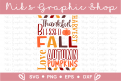 Fall Svg, Fall Sign Svg, Autumn Svg, Harvest Svg, Pumpkins Product Image 2