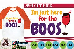 I&#039;m just here for the boos SVG Cut File Product Image 1