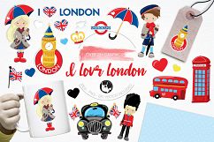 I Love London graphics and illustrations Product Image 1