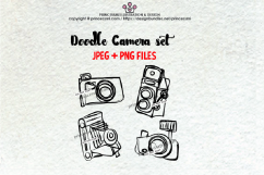 doodle camera clipart set 3 Product Image 1