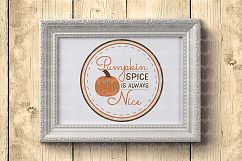 Pumpkin Spice is Always Nice | SVG | PNG | Printable | Fall Product Image 2