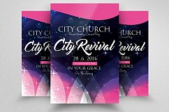 City Revival Church Flyer Template Product Image 1