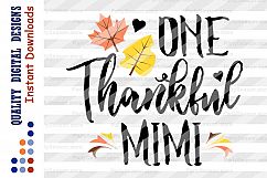 One Thankful Mimi Svg Fall Family shirt svg design Autumn Product Image 2