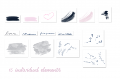 26 Blush and Navy Invitation Elements Product Image 3