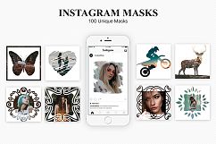 100 Instagram Masks PSD Templates Product Image 1