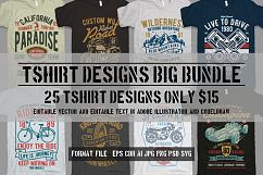  25 Premium Tshirt Designs Big Bundle 6 Product Image 1