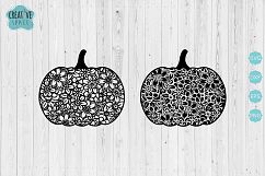 Mandala Pumpkin SVG, Pumpkin svg, Halloween svg, dxf,eps,png Product Image 1