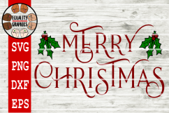 NEW Bundle Christmas Greeting&#039;s 5 SVGs | DXF | EPS | PNG Product Image 3