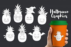 Cute Pineapple Halloween Clip Art Graphics Product Image 2
