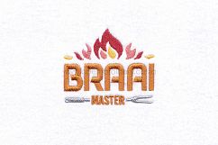 Braai BBQ Master Flamed Embroidery Download Design Product Image 2