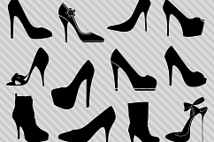 High heels svg bundle, high heels clipart, high heel silhouette, dxf, png Product Image 1