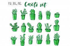 Cacti hand drawn set. Product Image 4