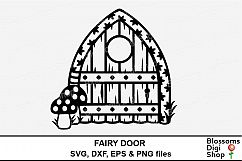 Fairy Door cut files, SVG, DXF, EPS &amp; PNG files Product Image 1