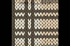 100 Seamless Knitting Plaid Digital Papers 12 x 12 inch Product Image 4