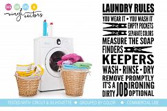 Laundry Rules DXF SVG Cut Ready Product Image 1