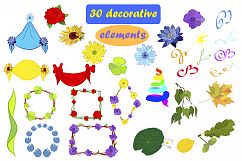 30 decorative elements Product Image 1