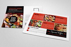 Restaurant Postcard Template Product Image 1