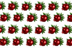 watercolor autumn pomegranate pattern Product Image 1