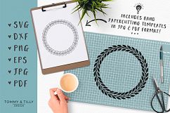 Wreath Bundle - SVG DXF PNG EPS JPG PDF Cutting File Product Image 8