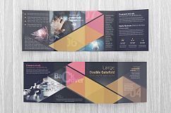 Large Double Gate Fold Brochure Mockups Product Image 7