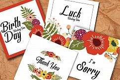 Square Birth Day Wishing Cards Product Image 2