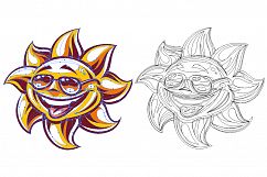 Happy Sun Vector Art | 3 Versions Product Image 8