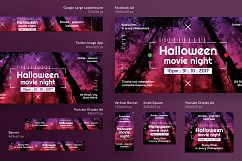 Halloween Movie Night Design Templates Bundle Product Image 6