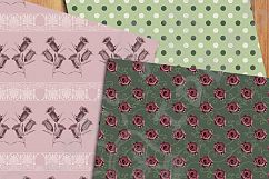 Vintage Floral Digital Papers Product Image 3