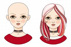 Hair KREATOR. Girl. Avatar.  Product Image 9