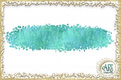 Turquoise Glitter Blue and Green Digital Clipart Brush Stroke 24 of beautiful PNG files Product Image 11