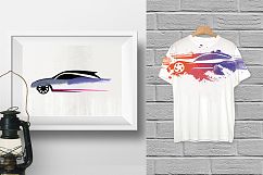 Watercolor cars logo Product Image 3