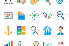 50 SEO Flat Multicolor Icons  Product Image 3
