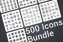 500 Modern Icons Bundle Product Image 1